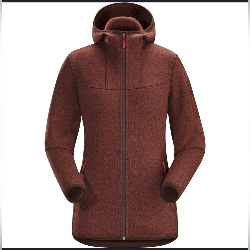 Arc'teryx Covert Hoody in Burgundy Zip Small